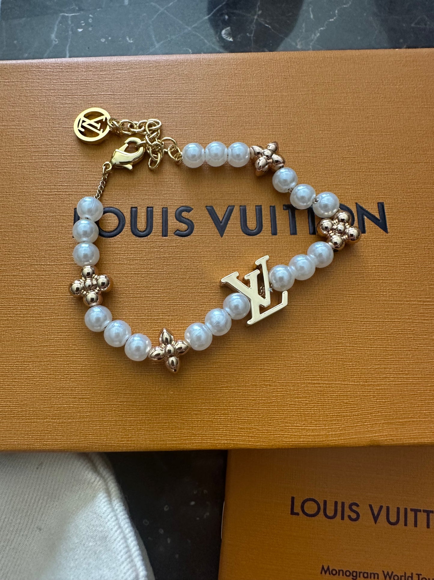 Louis Vuitton pearl bracelet